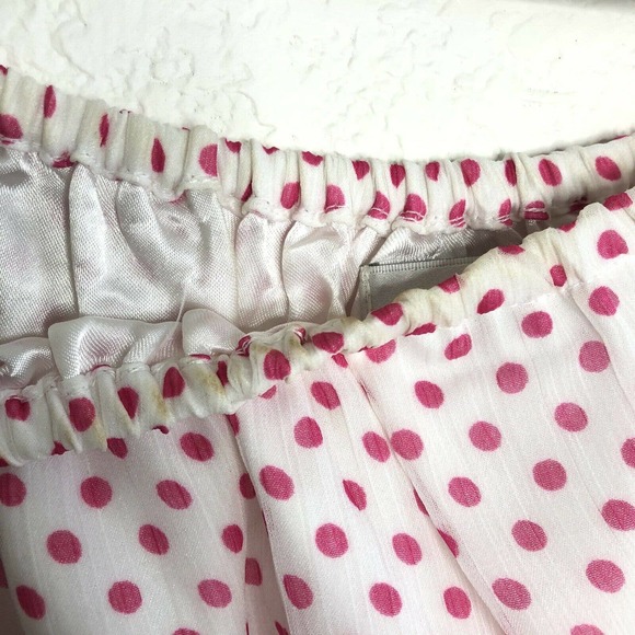 Lovers + Friends Small World Traveler Dress Pink Polka Dot Off Shoulder … - Picture 9 of 10